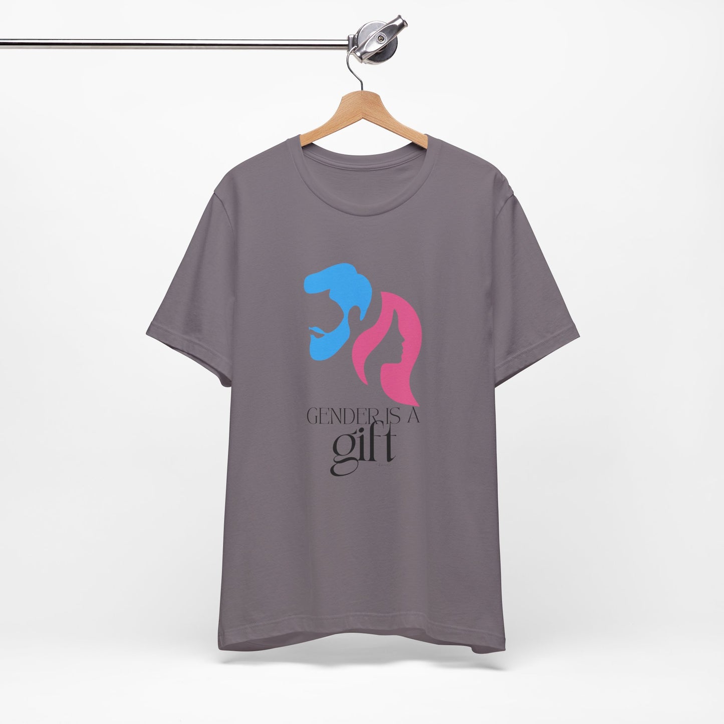 "Gender is a Gift" (faces) Unisex Jersey Short Sleeve Tee