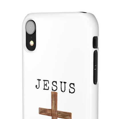 Jesus Saved Me Snap Cases