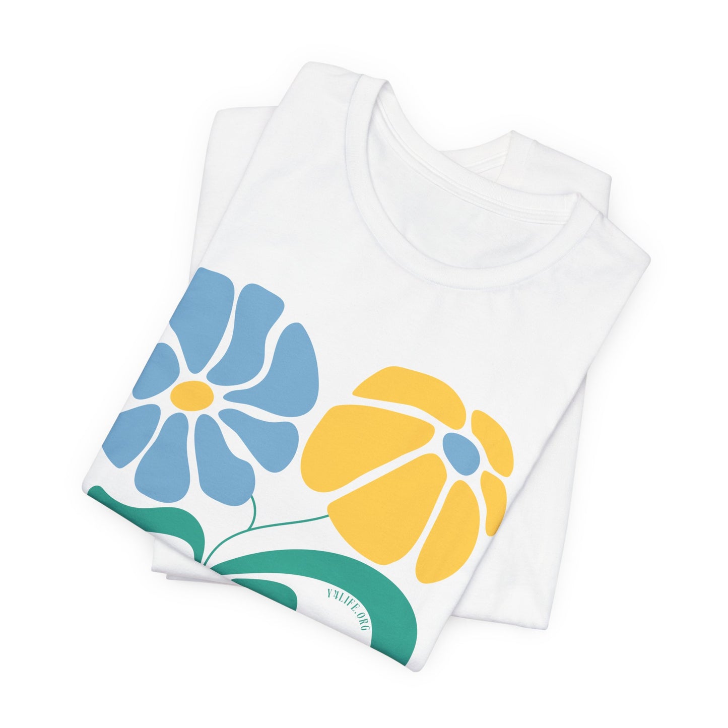 "Motherhood is my Vocation" (two flowers) Unisex Jersey Short Sleeve Tee