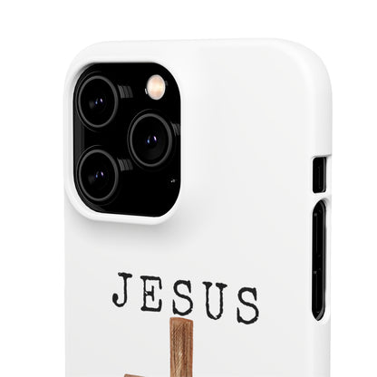 Jesus Saved Me Snap Cases