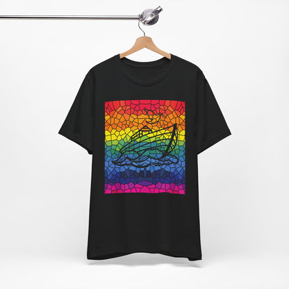 Noah's Ark Stained Glass Unisex Jersey Short Sleeve Tee