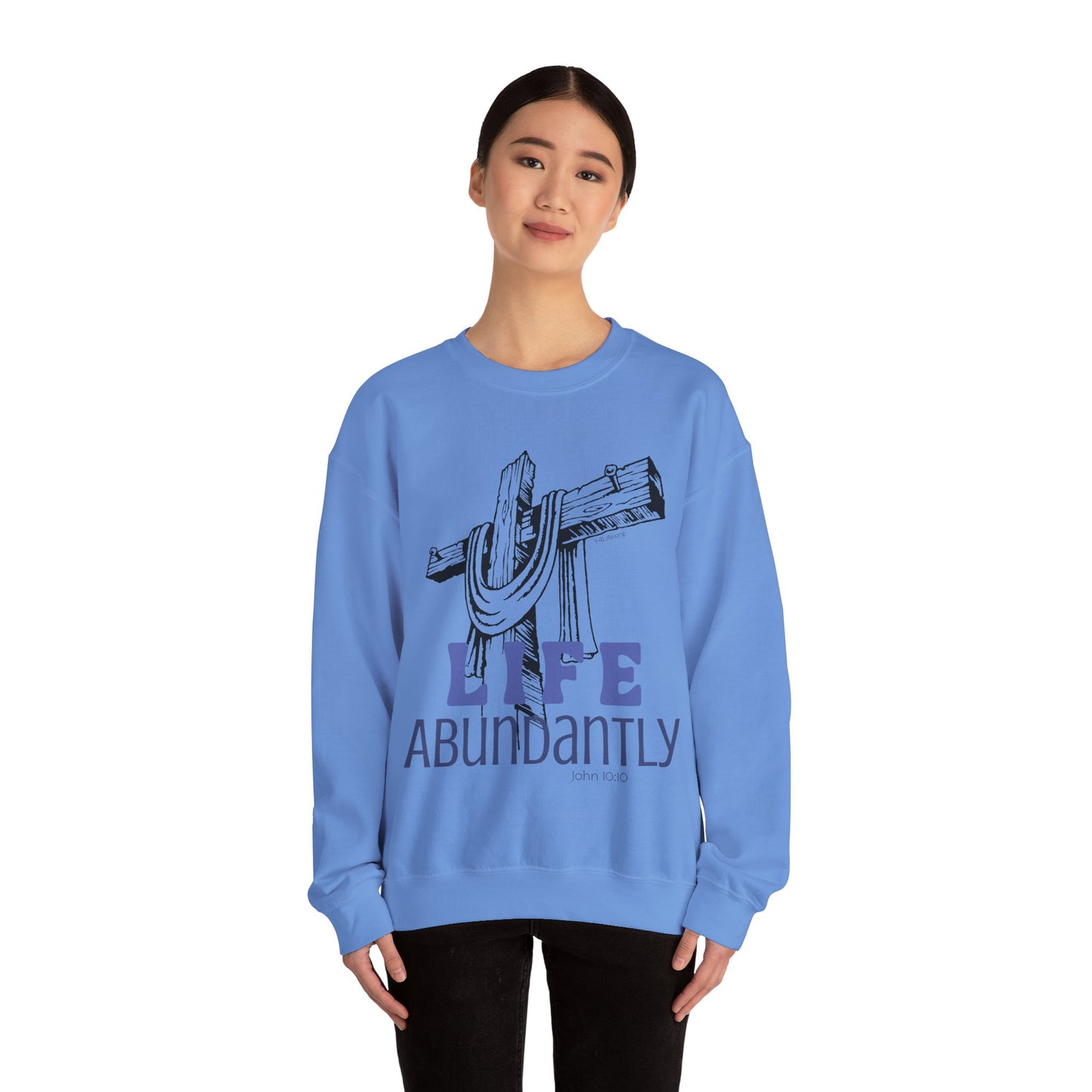 Life Abundantly Monochrome Crewneck Sweatshirt