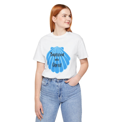 "Baptized into Christ" Unisex Jersey Short Sleeve Tee