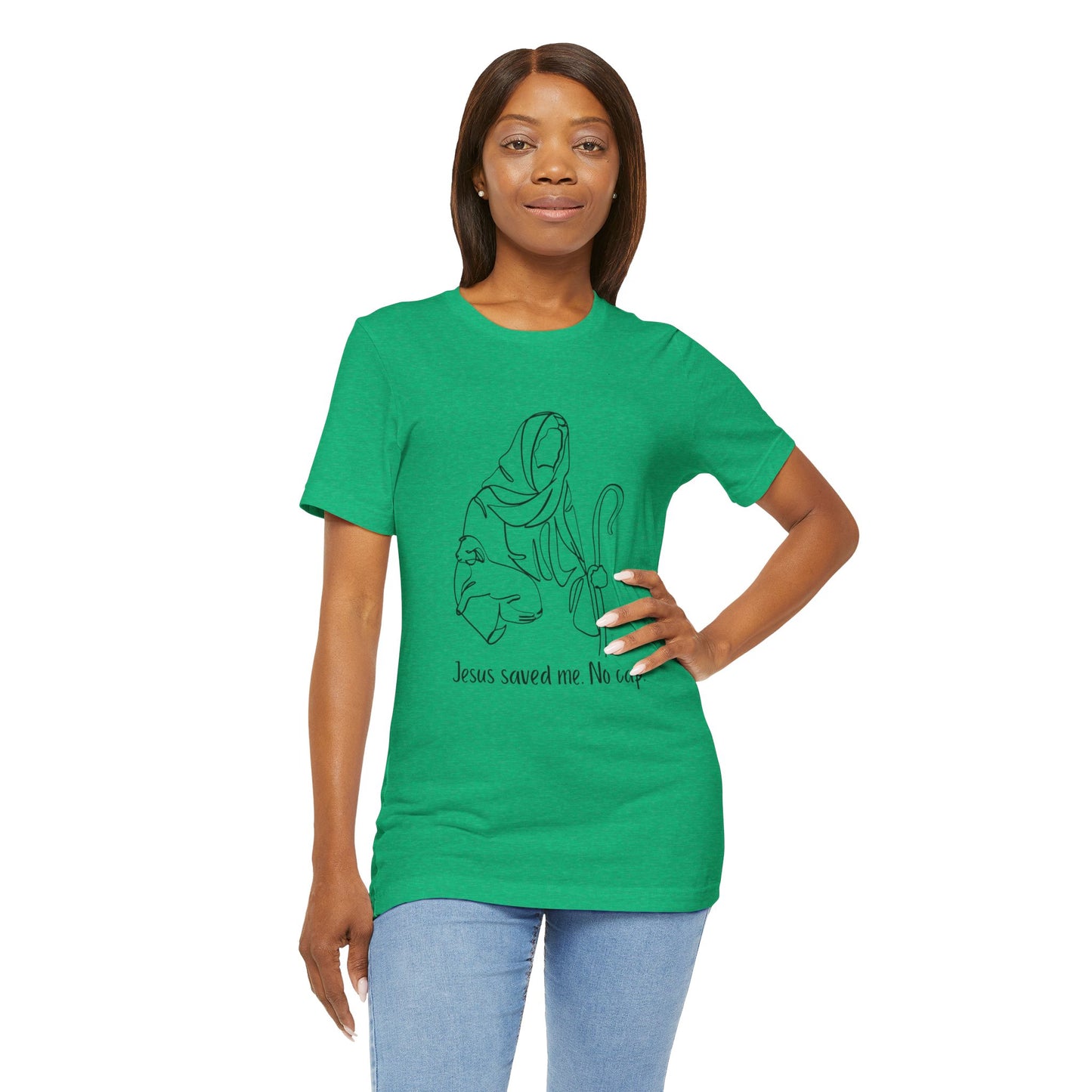 "Jesus Saved Me" Unisex Jersey Short Sleeve Tee