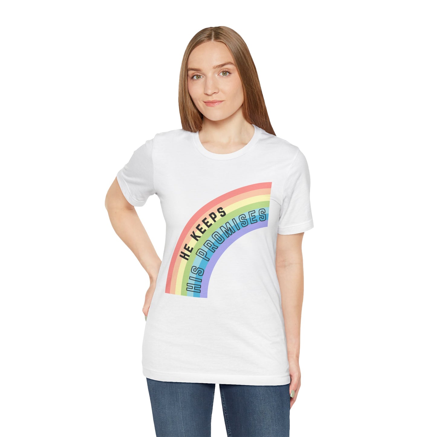 "He Keeps His Promises" Unisex Jersey Short Sleeve Tee