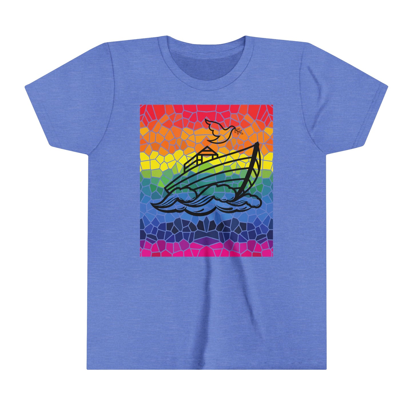 Noah's Ark Stained Glass Youth Short Sleeve Tee