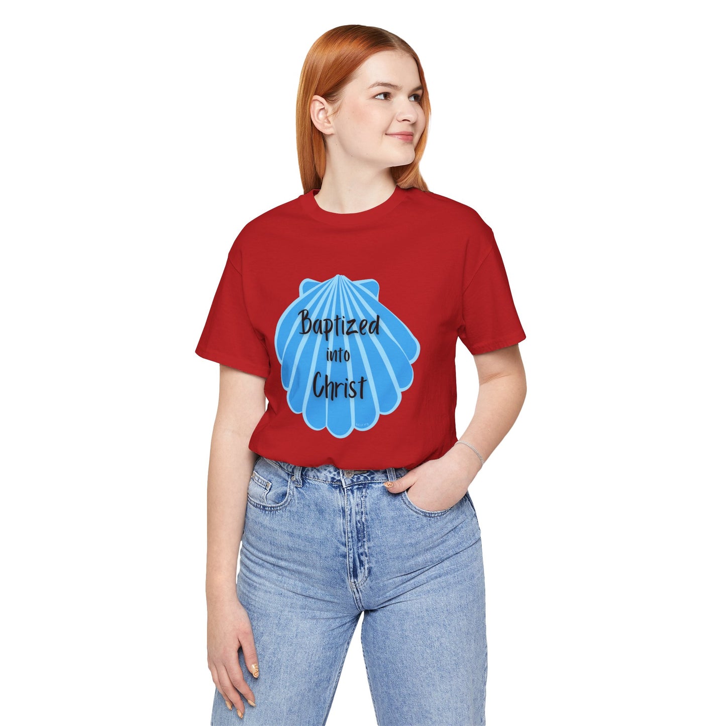 "Baptized into Christ" Unisex Jersey Short Sleeve Tee