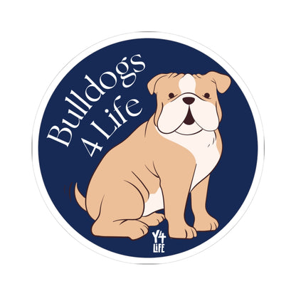 Bulldogs 4 Life Round Team Sticker