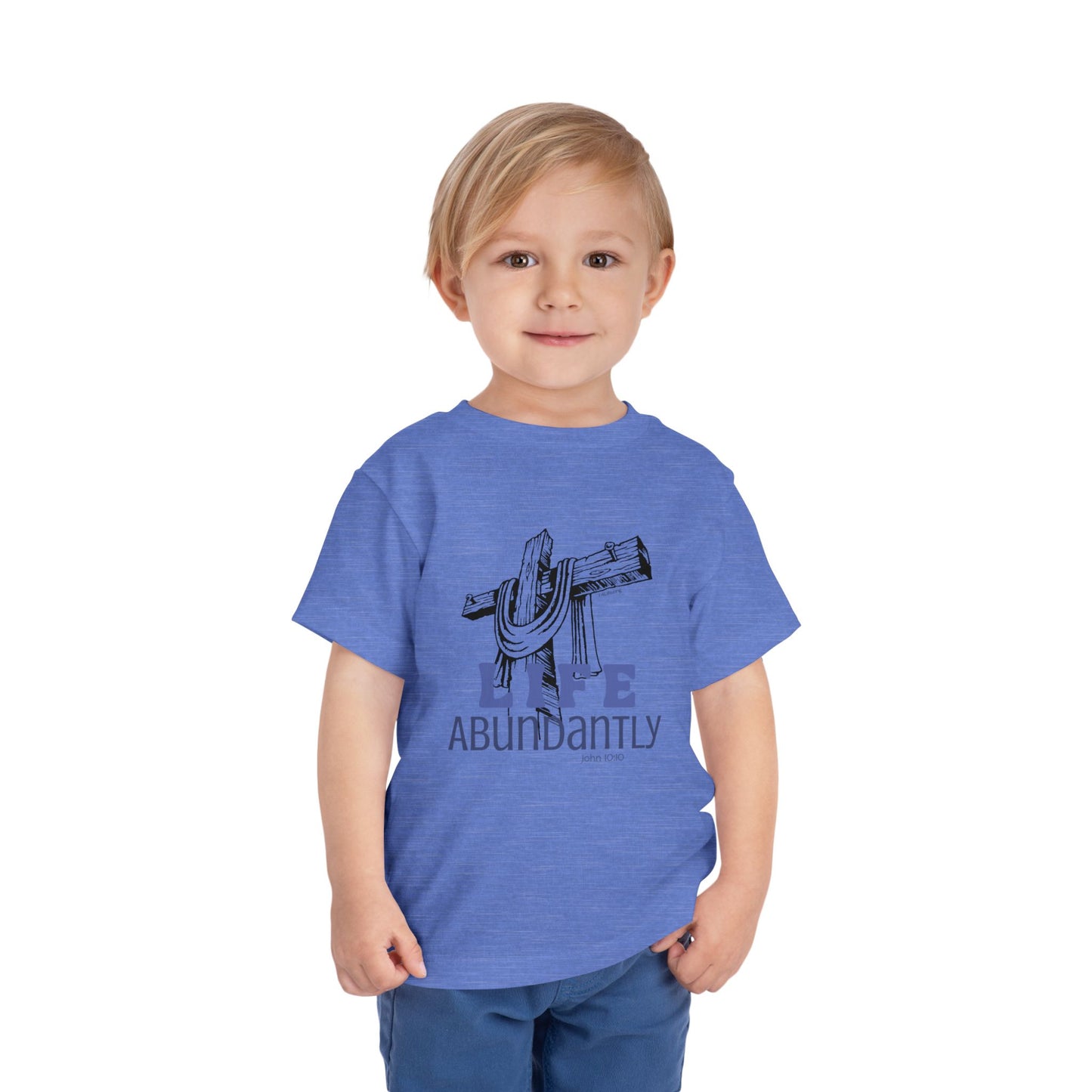 Life Abundantly Monochrome Toddler Short Sleeve Tee