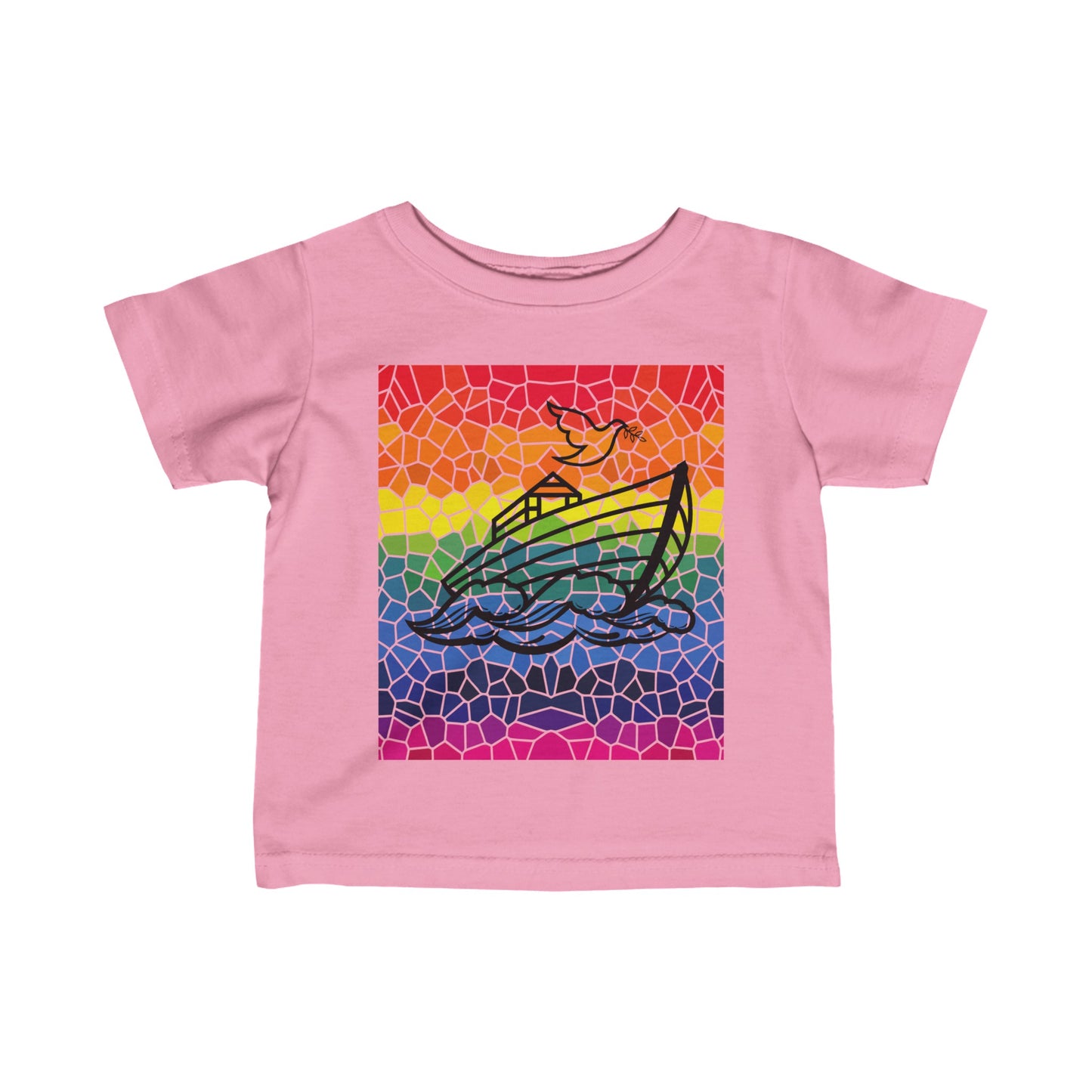 Noah's Ark Stained Glass Infant Fine Jersey Tee