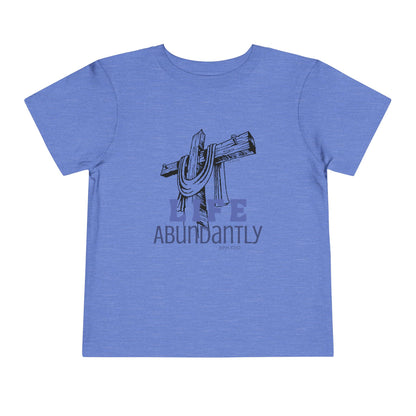 Life Abundantly Monochrome Toddler Short Sleeve Tee