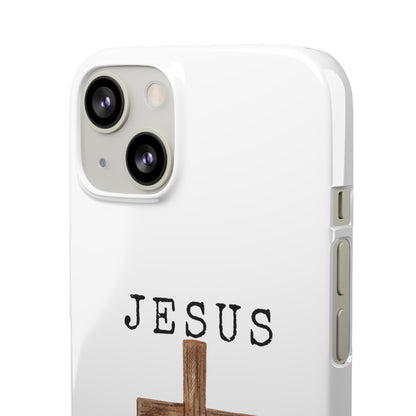 Jesus Saved Me Snap Cases