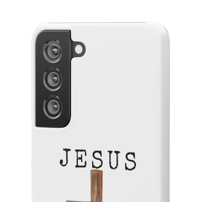 Jesus Saved Me Snap Cases