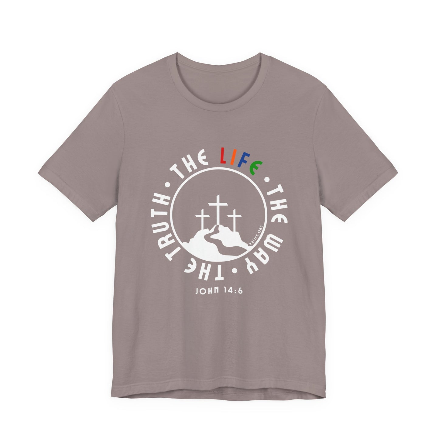 John 14:6 Multicolor Short Sleeve Tee