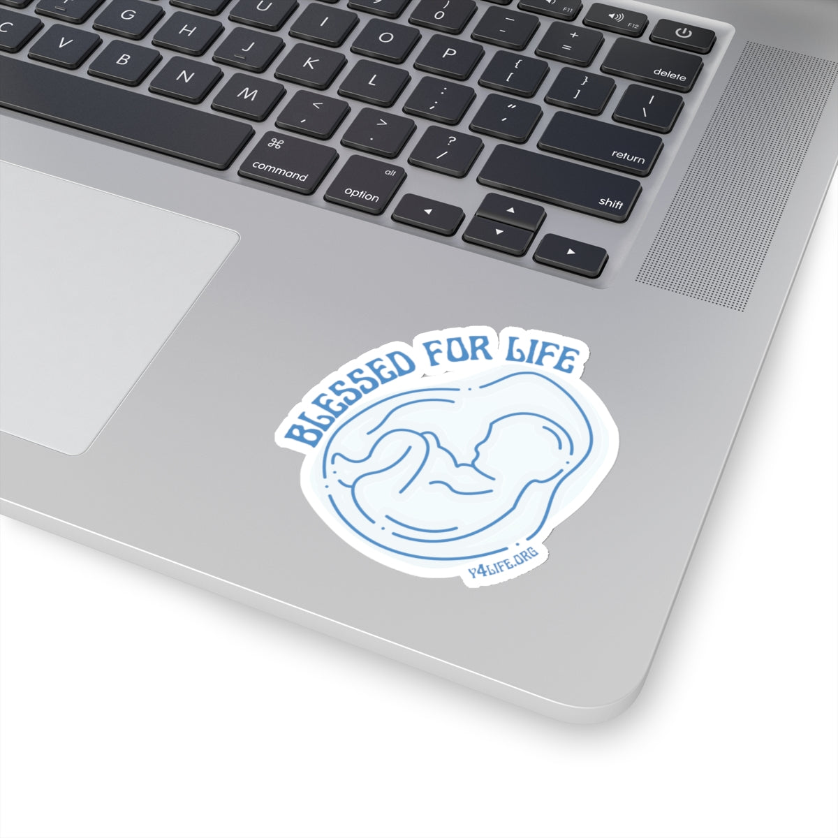 Blessed For Life Light Blue Kiss-Cut Sticker