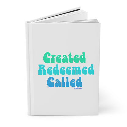 Retro Created, Redeemed, Called Matte Hardcover Journal