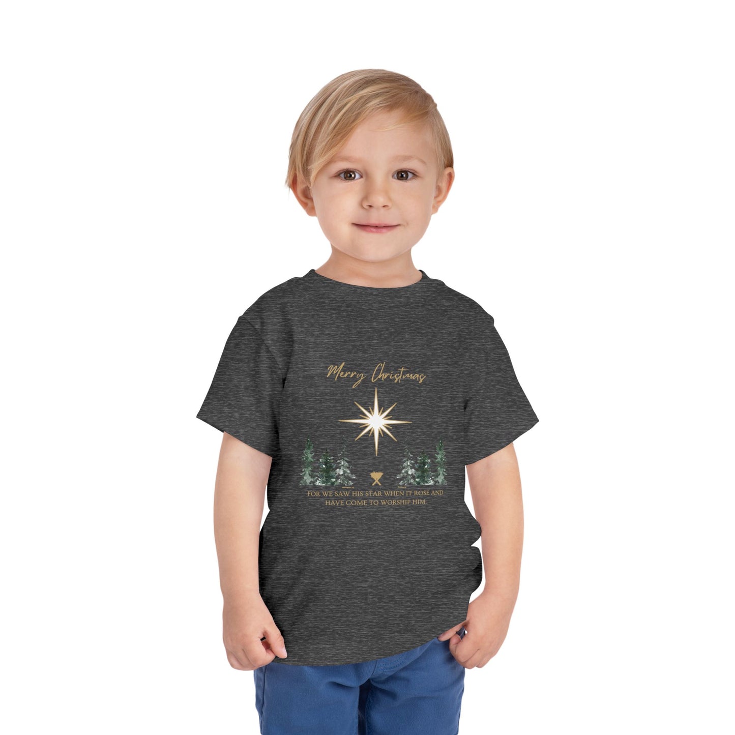 Merry Christmas Toddler Short Sleeve Tee