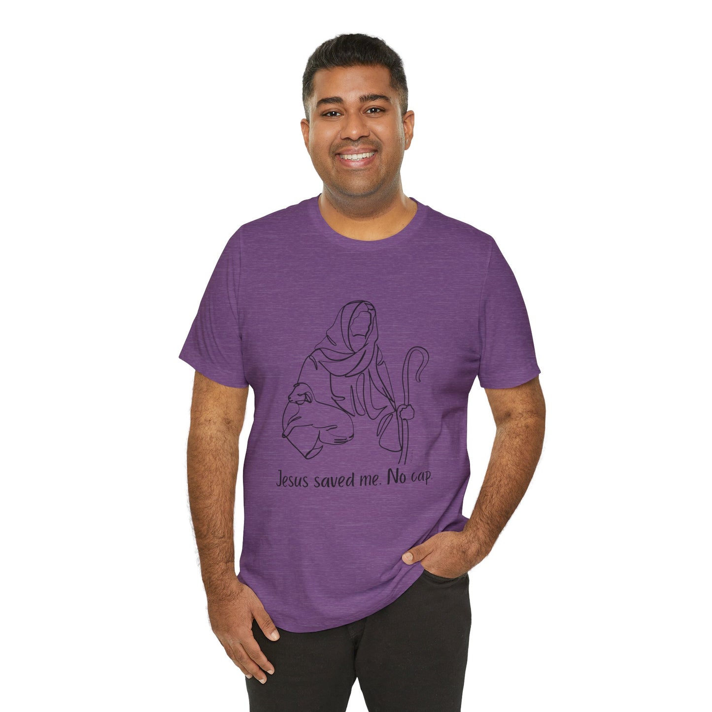 "Jesus Saved Me" Unisex Jersey Short Sleeve Tee