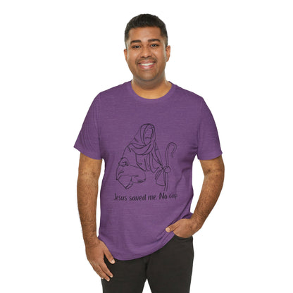 "Jesus Saved Me" Unisex Jersey Short Sleeve Tee