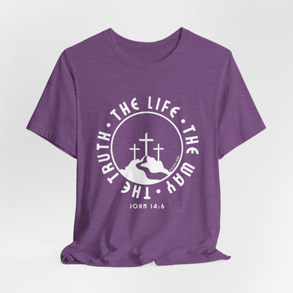 John 14:6 Single Color Short Sleeve Tee