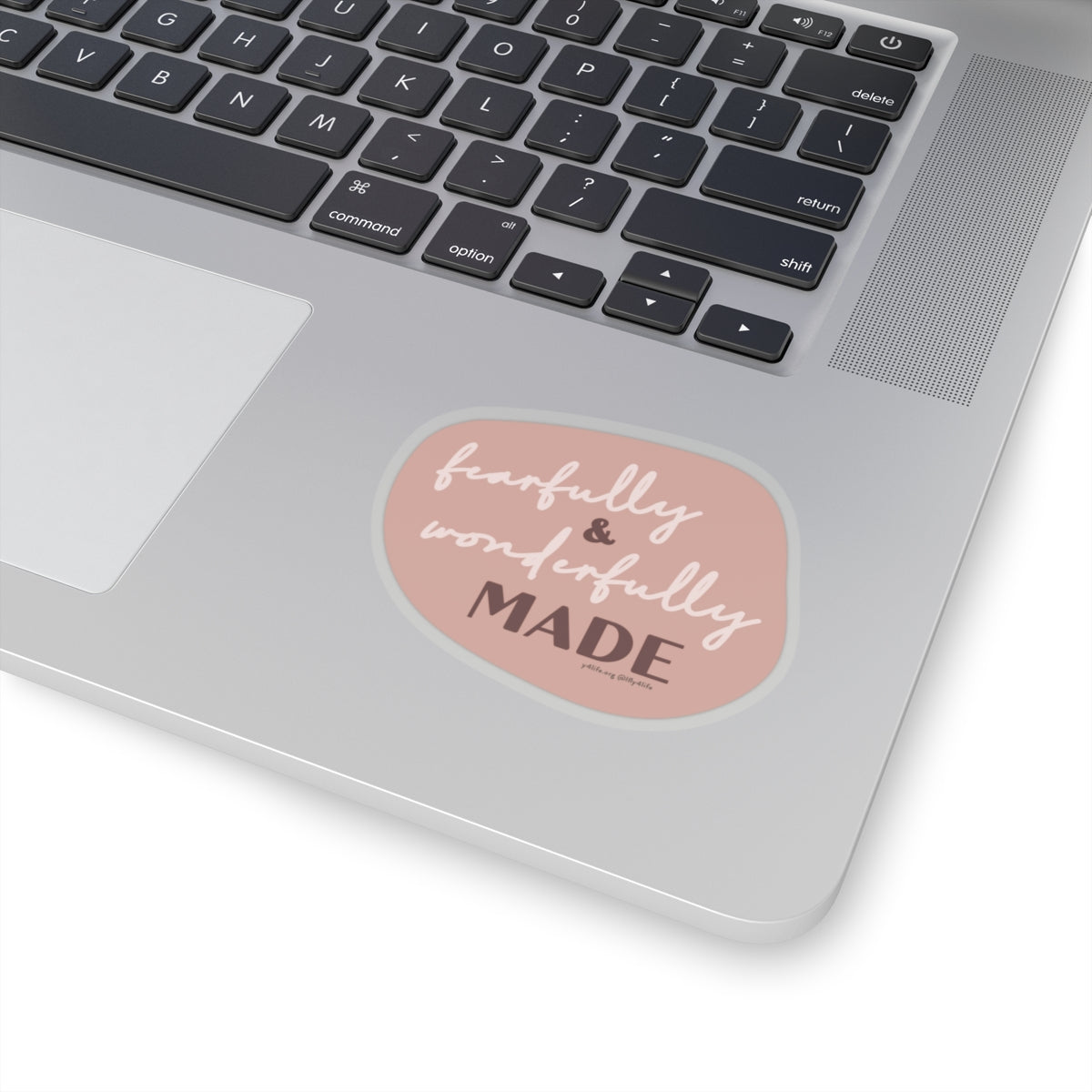 Fearfully & Wonderfully Made Pink Kiss-Cut Sticker