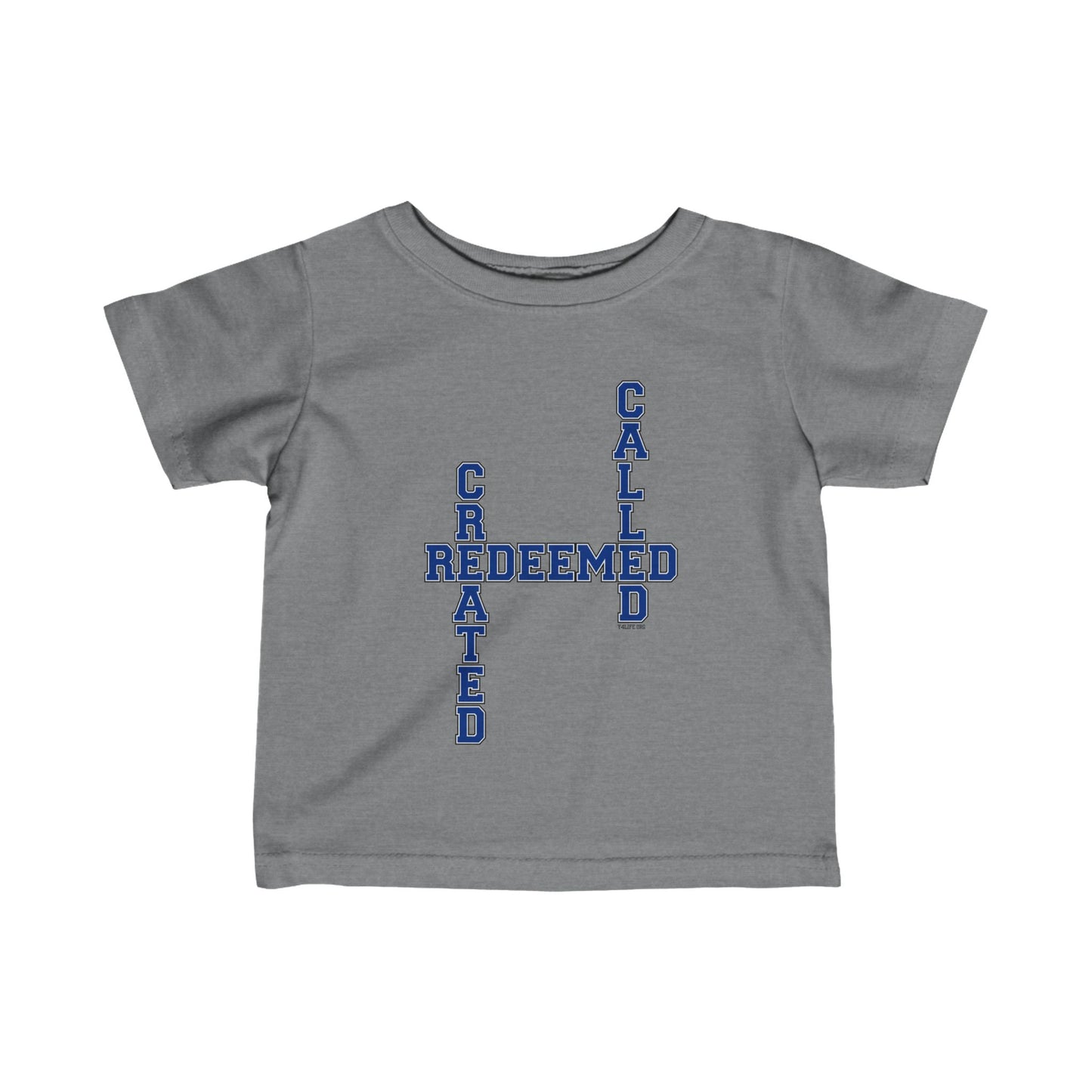 Varsity Created, Redeemed, Called Crossword Infant Jersey Tee