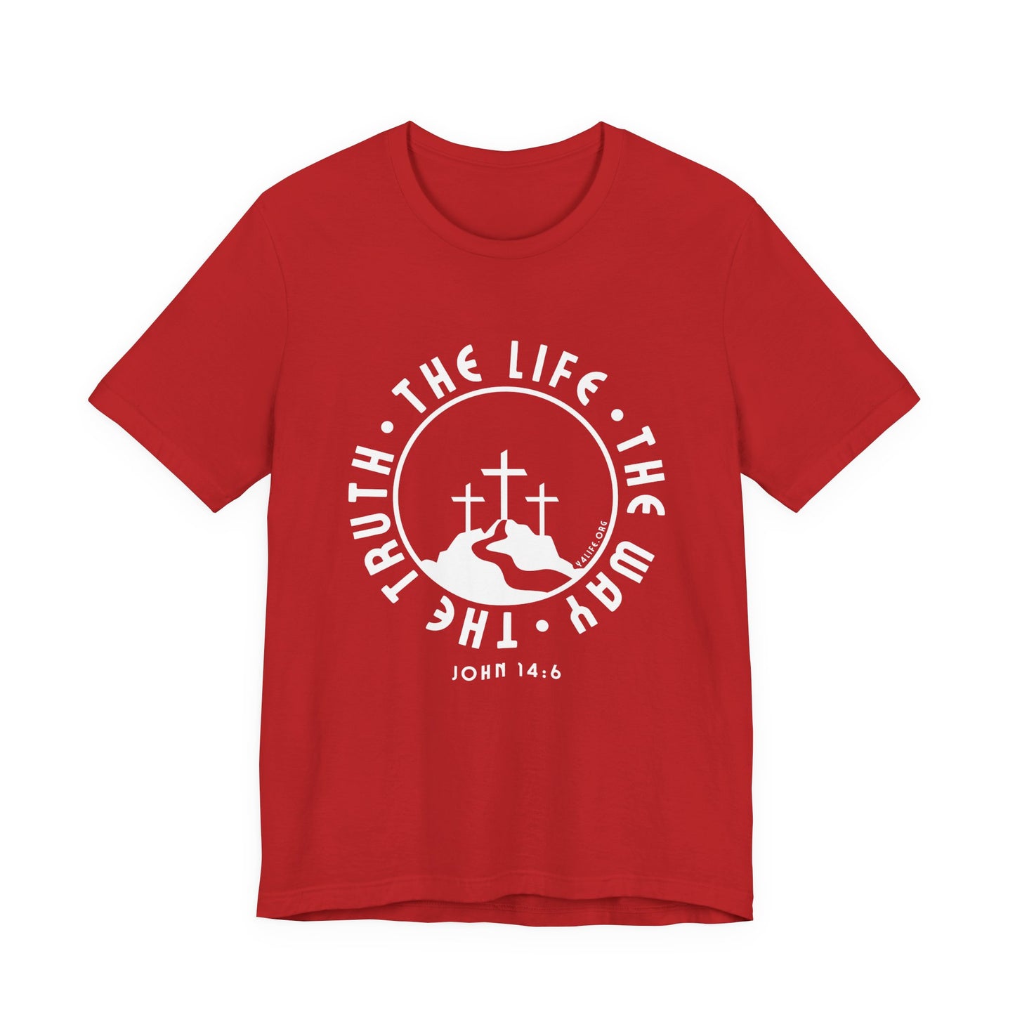 John 14:6 Single Color Short Sleeve Tee