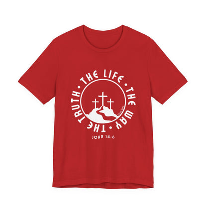 John 14:6 Single Color Short Sleeve Tee