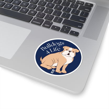 Bulldogs 4 Life Round Team Sticker