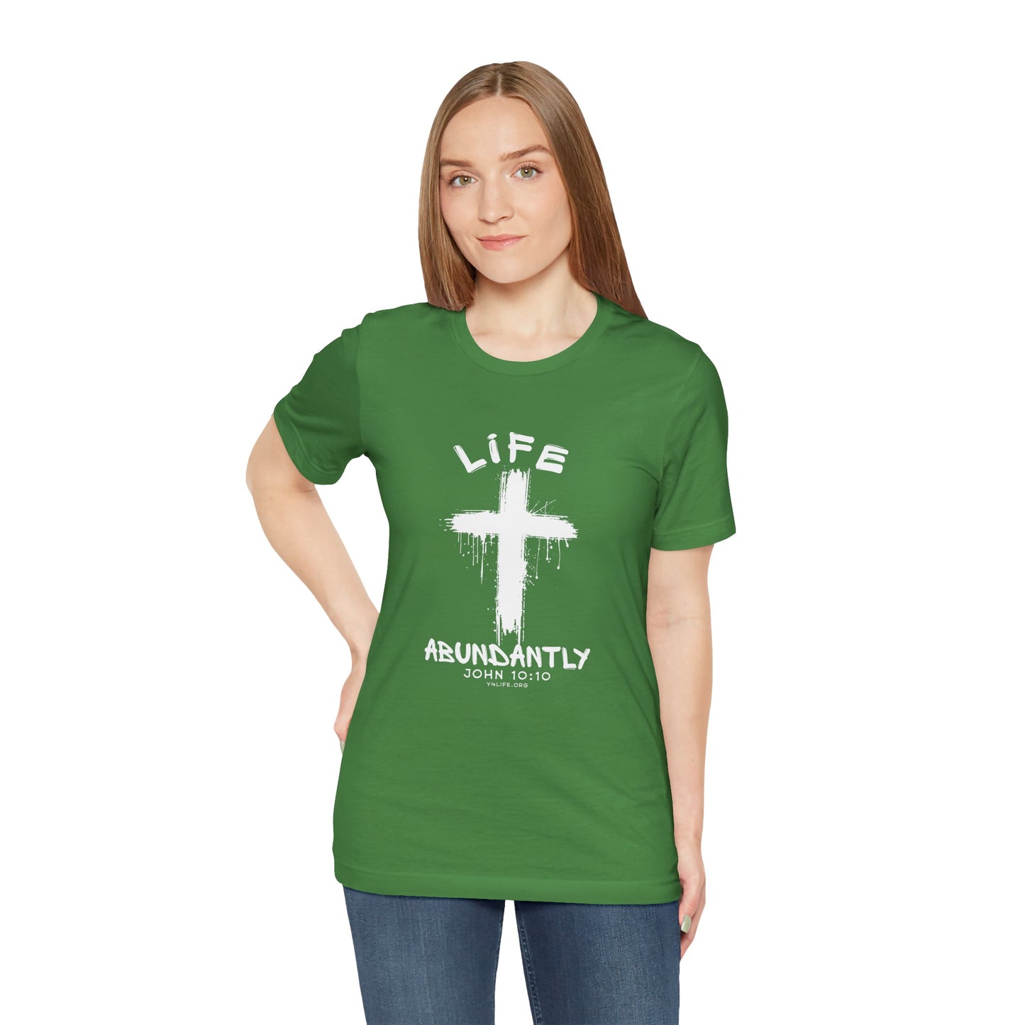Life Abundantly Single Color Short Sleeve Tee
