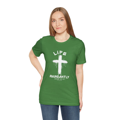 Life Abundantly Single Color Short Sleeve Tee