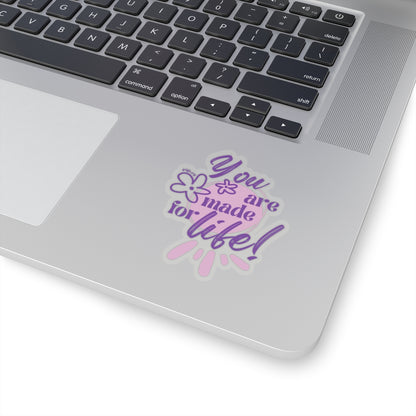 Made for Life Purple Kiss-Cut Sticker