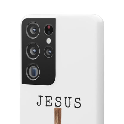Jesus Saved Me Snap Cases