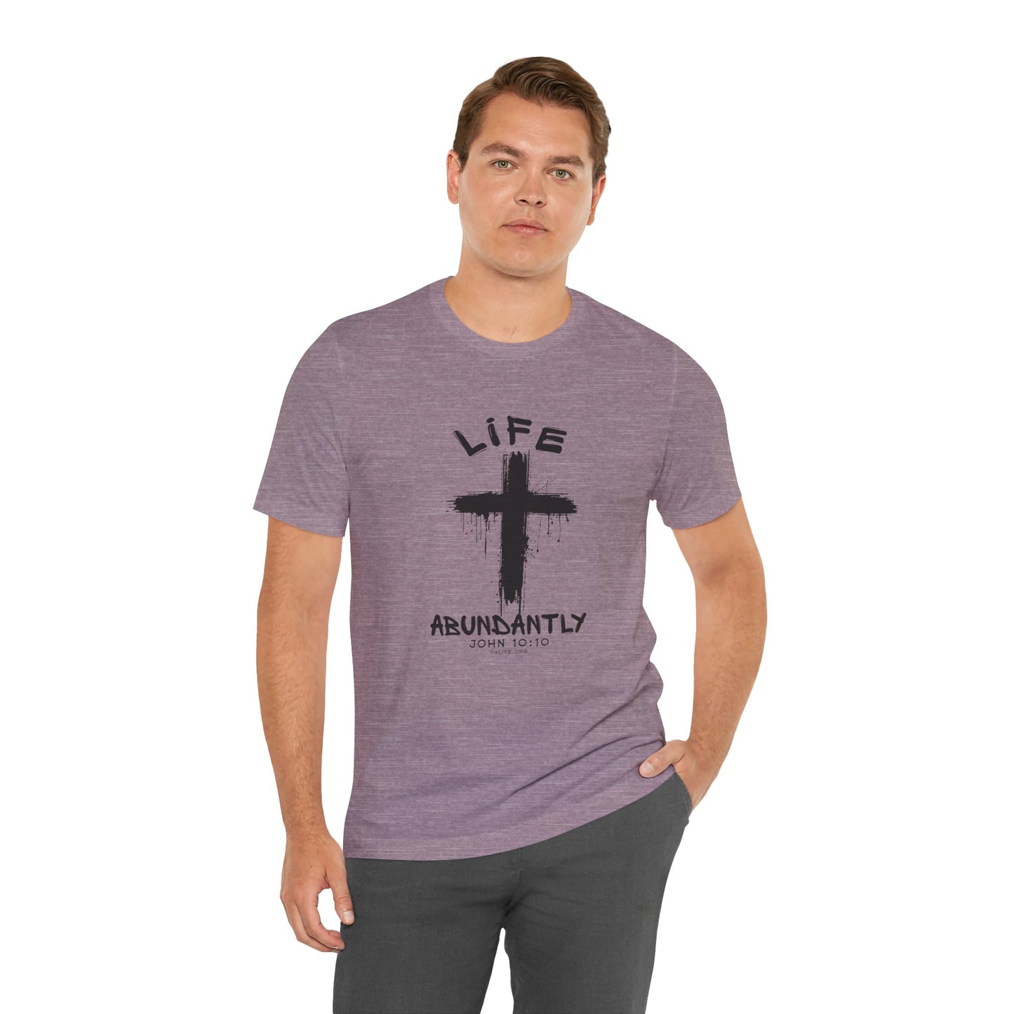 Life Abundantly Single Color Short Sleeve Tee