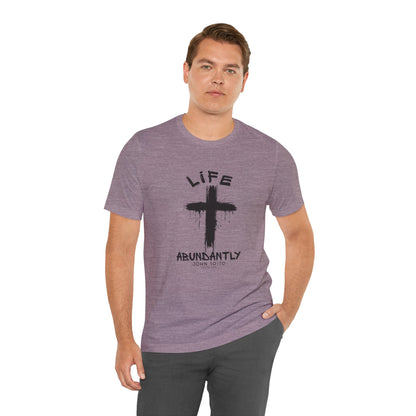 Life Abundantly Single Color Short Sleeve Tee