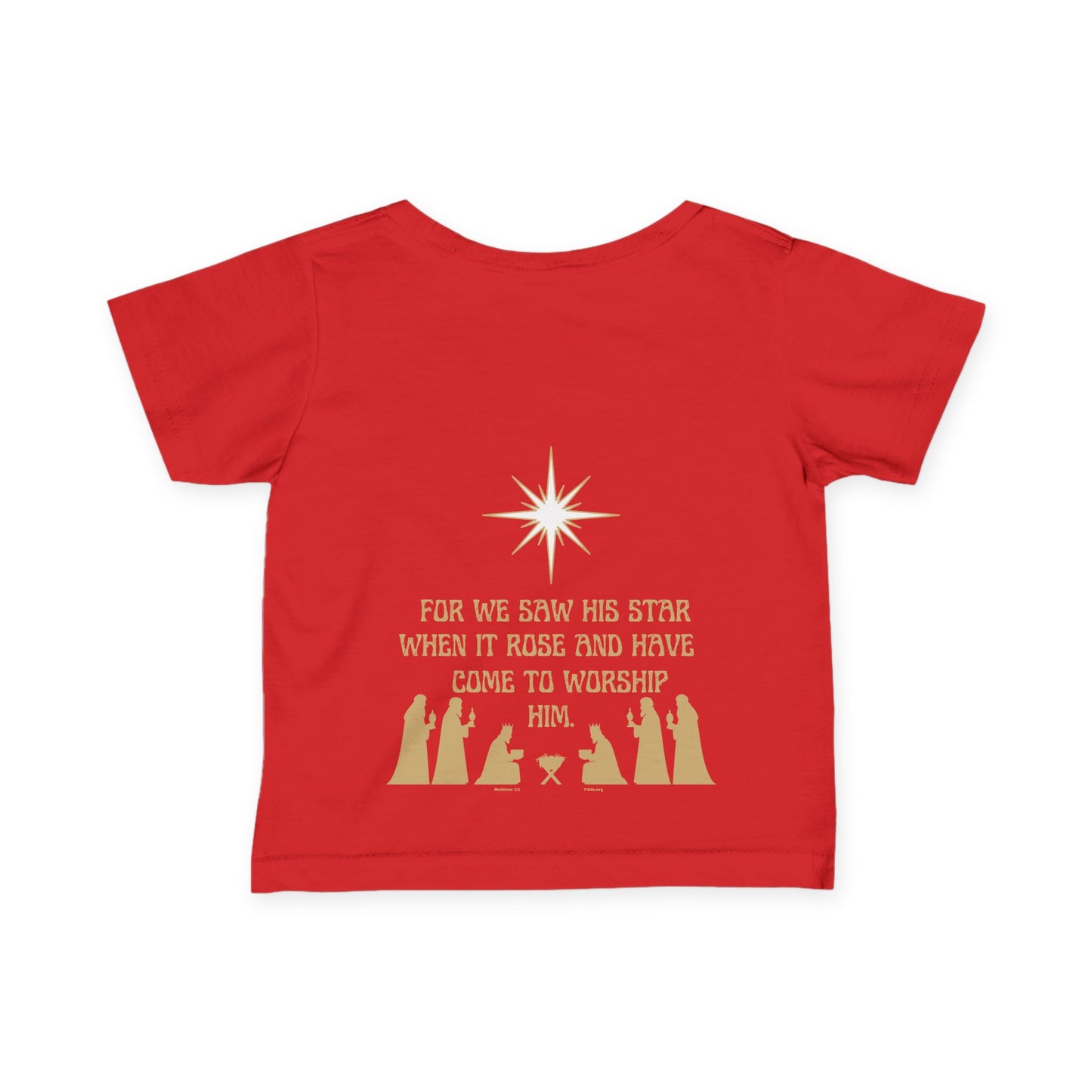 For We Saw His Star Infant Fine Jersey Tee