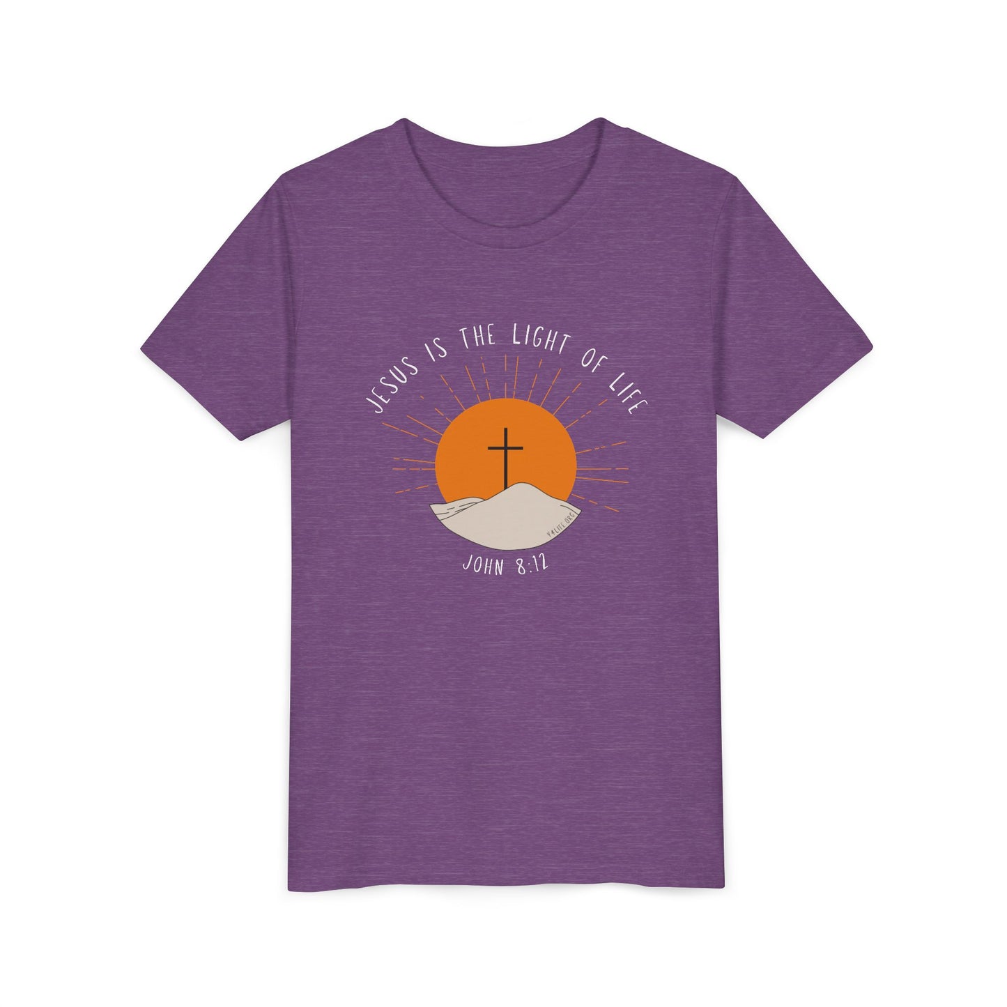 John 8:12 Youth Short Sleeve Tee