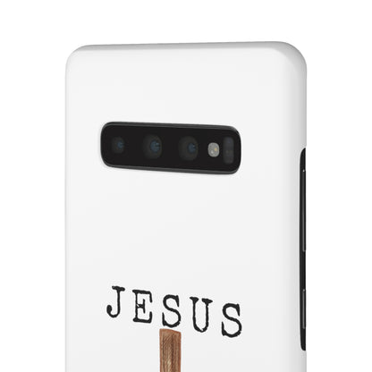 Jesus Saved Me Snap Cases