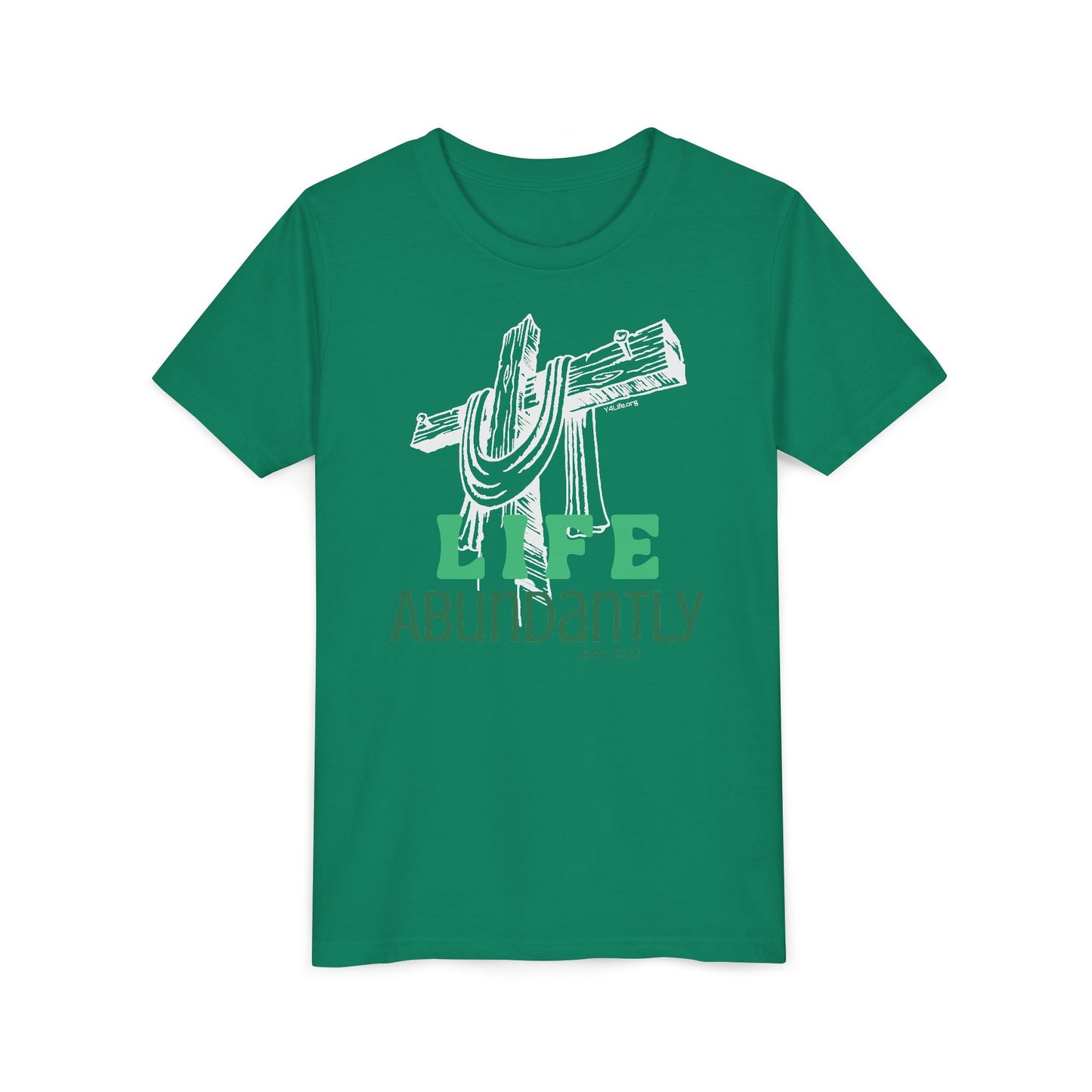 Life Abundantly Monochrome Youth Short Sleeve Tee