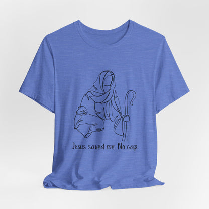 "Jesus Saved Me" Unisex Jersey Short Sleeve Tee