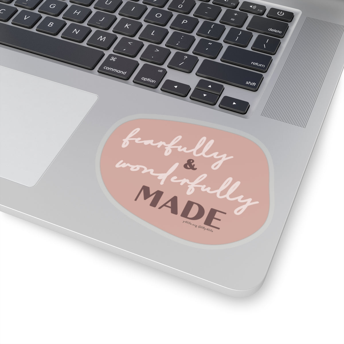 Fearfully & Wonderfully Made Pink Kiss-Cut Sticker