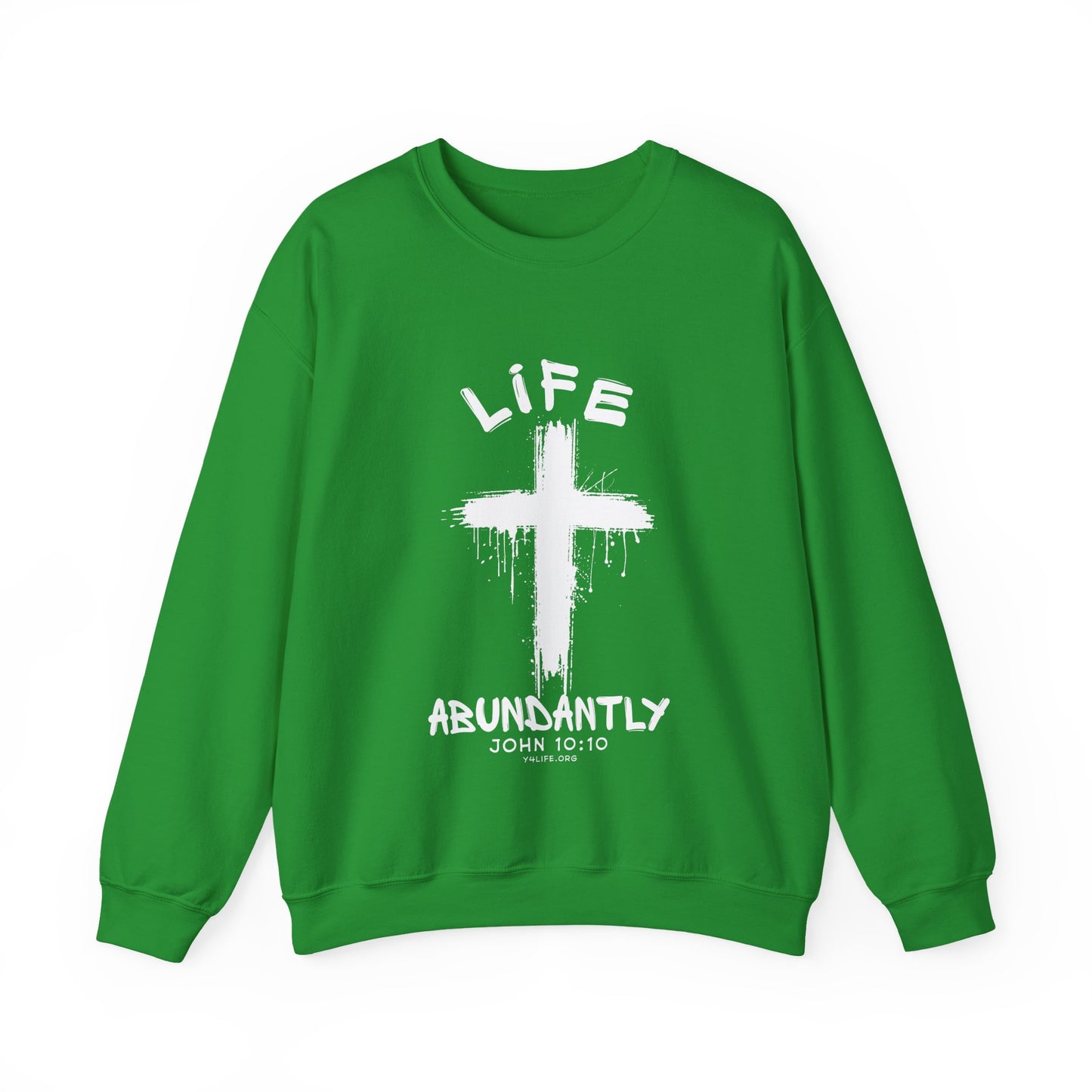 Life Abundantly Single Color Crewneck Sweatshirt