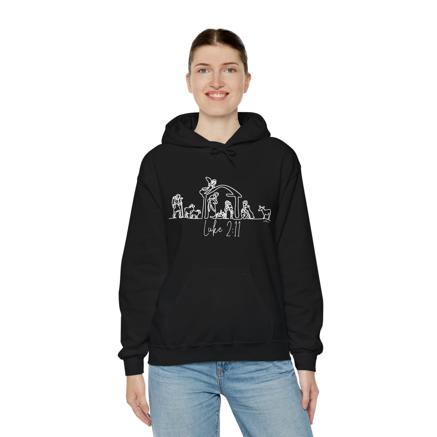 Luke 2:11 Nativity Hooded Sweatshirt