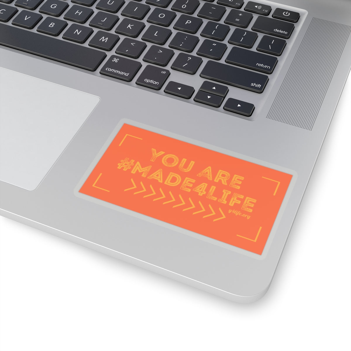 #Made4Life Orange Kiss-Cut Sticker