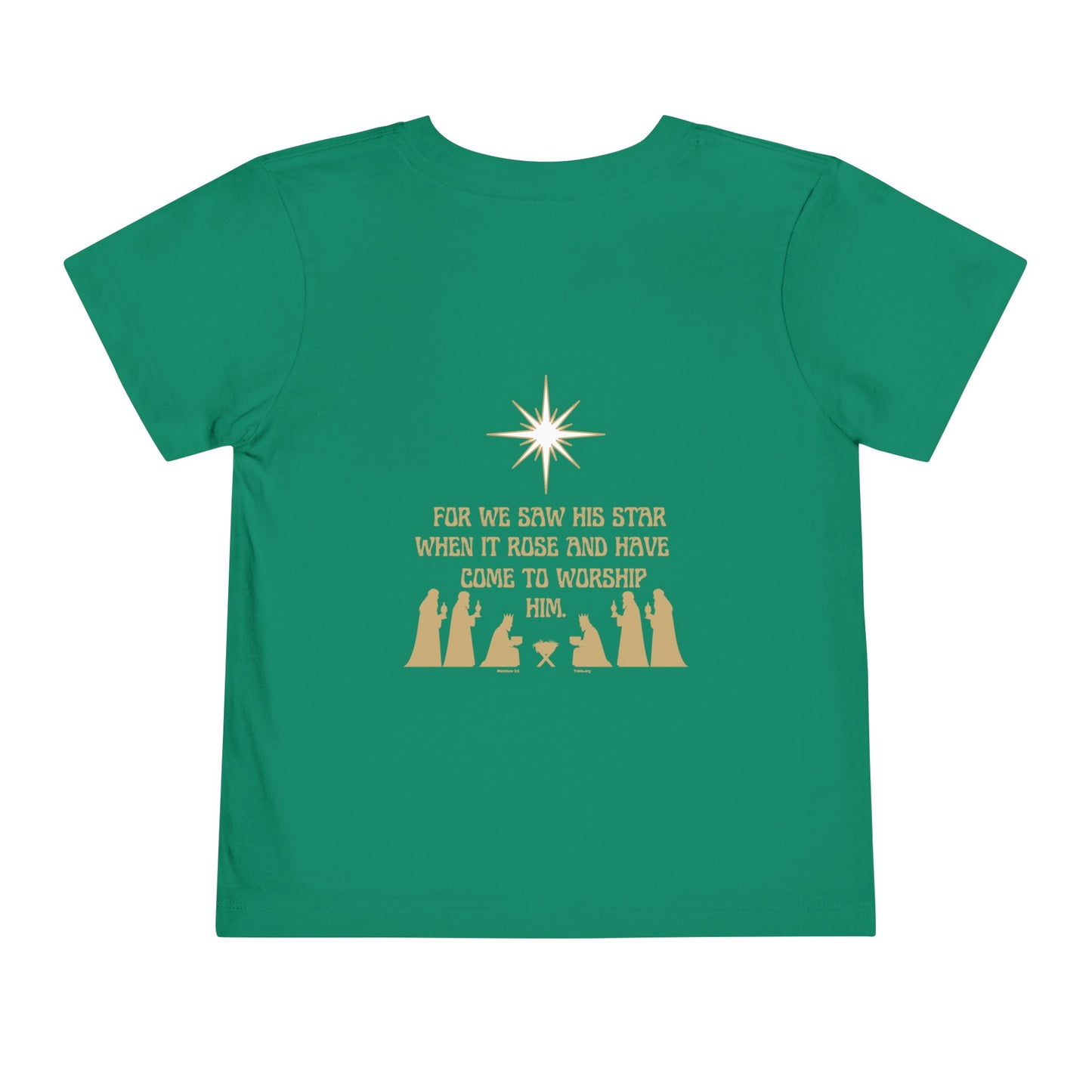 For We Saw His Star Toddler Short Sleeve Tee