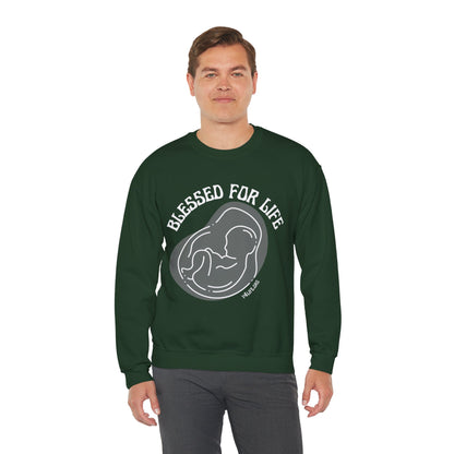 Blessed For Life Unisex Heavy Blend™ Crewneck Sweatshirt