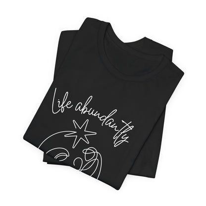 Life Abundantly Line Art Short Sleeve Tee