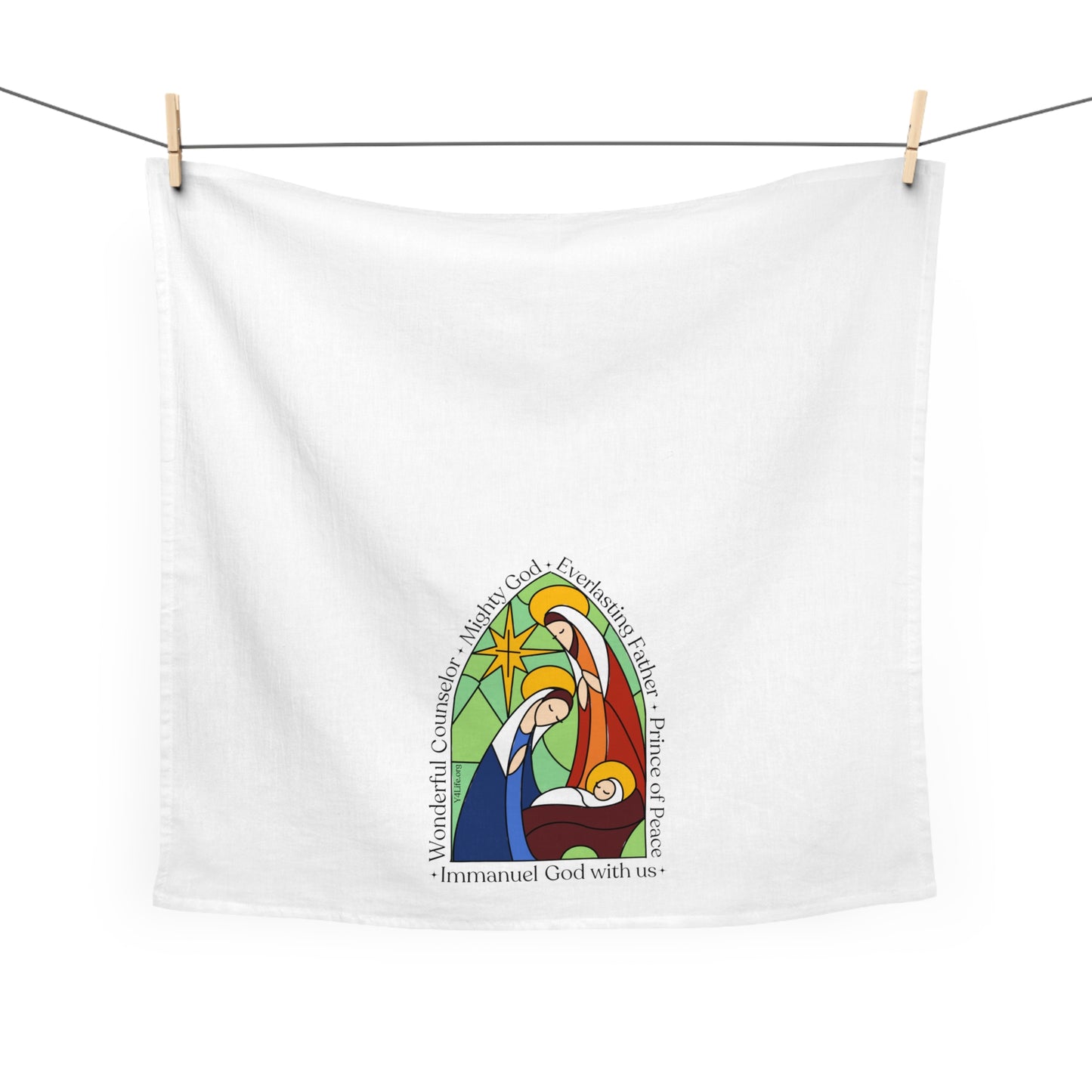 Names of the Savior Tea Towel, color