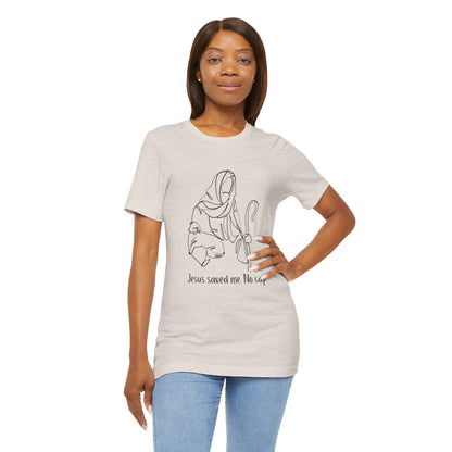 "Jesus Saved Me" Unisex Jersey Short Sleeve Tee