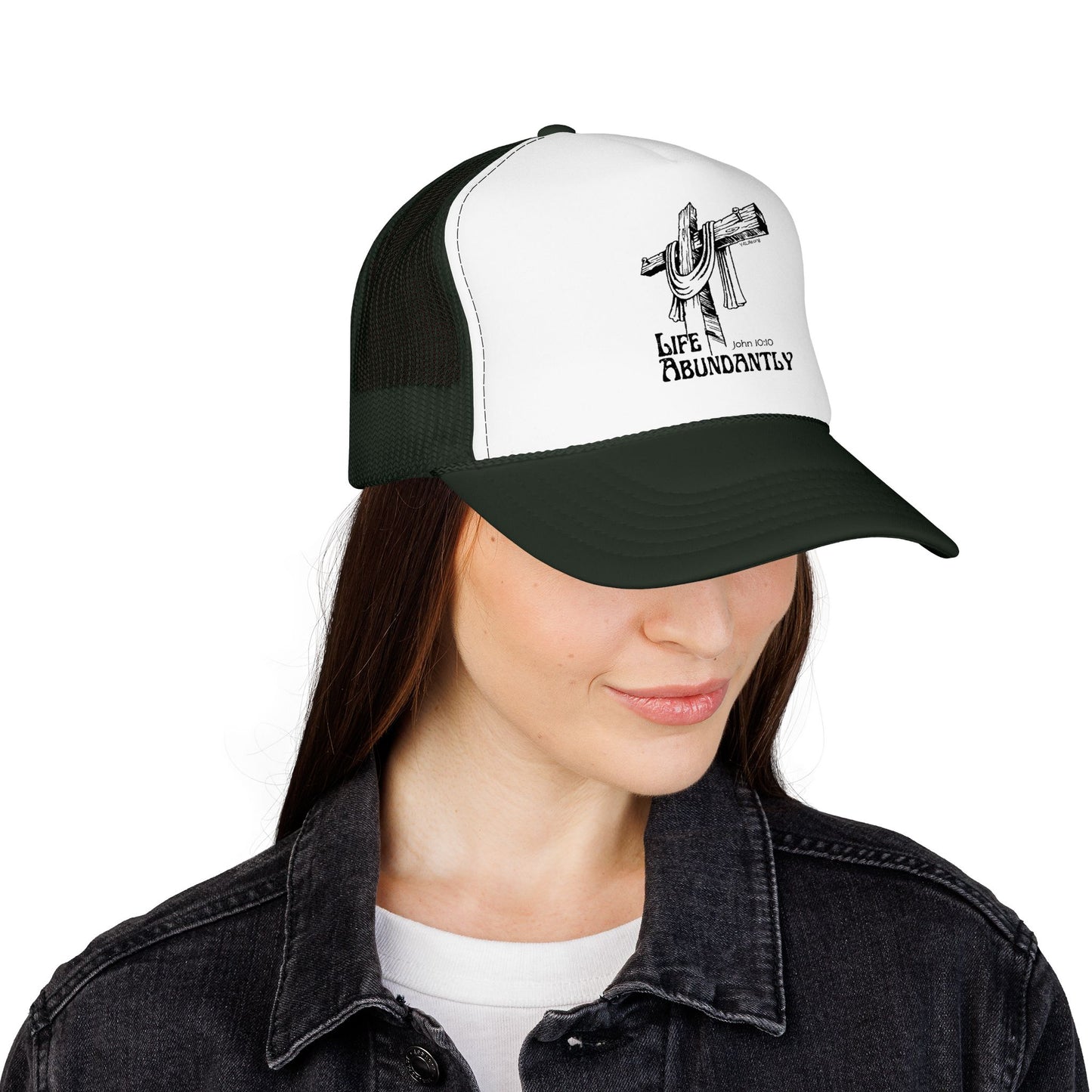 Life Abundantly Foam Trucker Hat